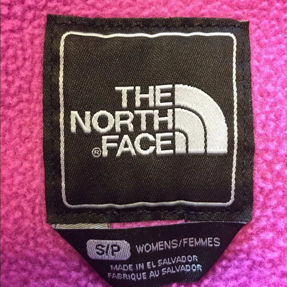 The North Face Pink Fleece Zip-Up Jacket Size Small - Picture 3 of 3